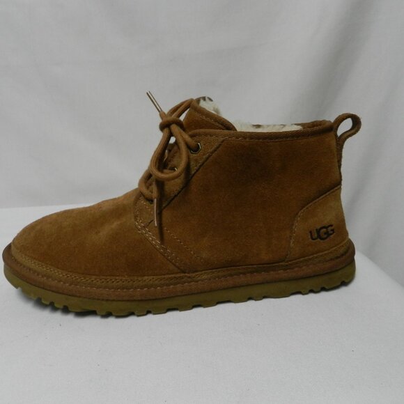 UGG Neumel Suede Chukka ankle lace up boots Shearling lined Men Casual Size Sz 9 - Picture 2 of 12
